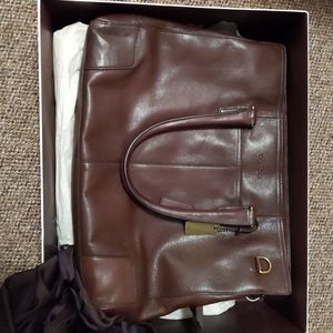 Coach Brown Leather Tote Bag